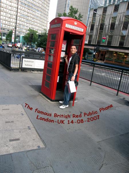 The British Red Public Phone